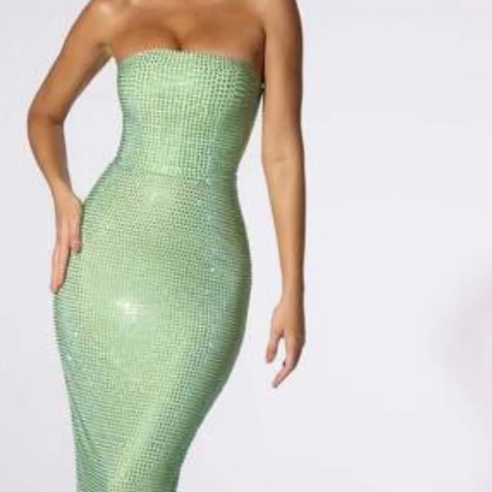 Oh Polly Daleyza Green Gown Formal Wedding Prom